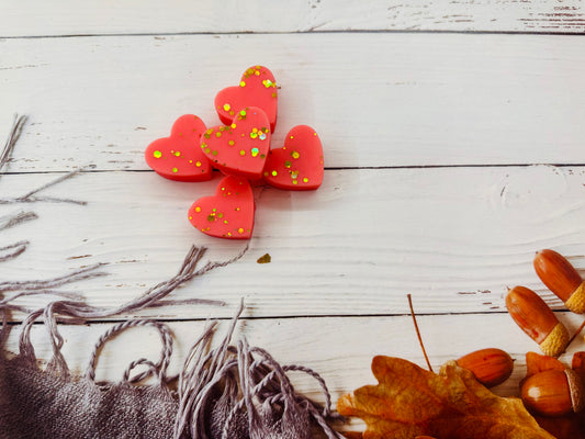 Mulled Spiced Apple Wax Hearts