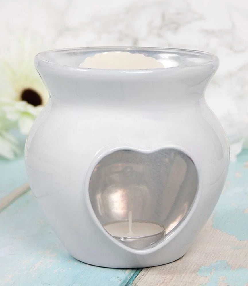 White Glass Wax Burner