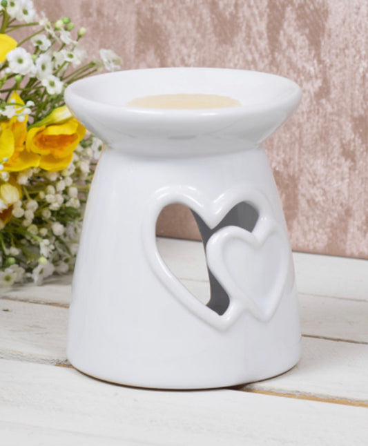 White Heart Wax Burner